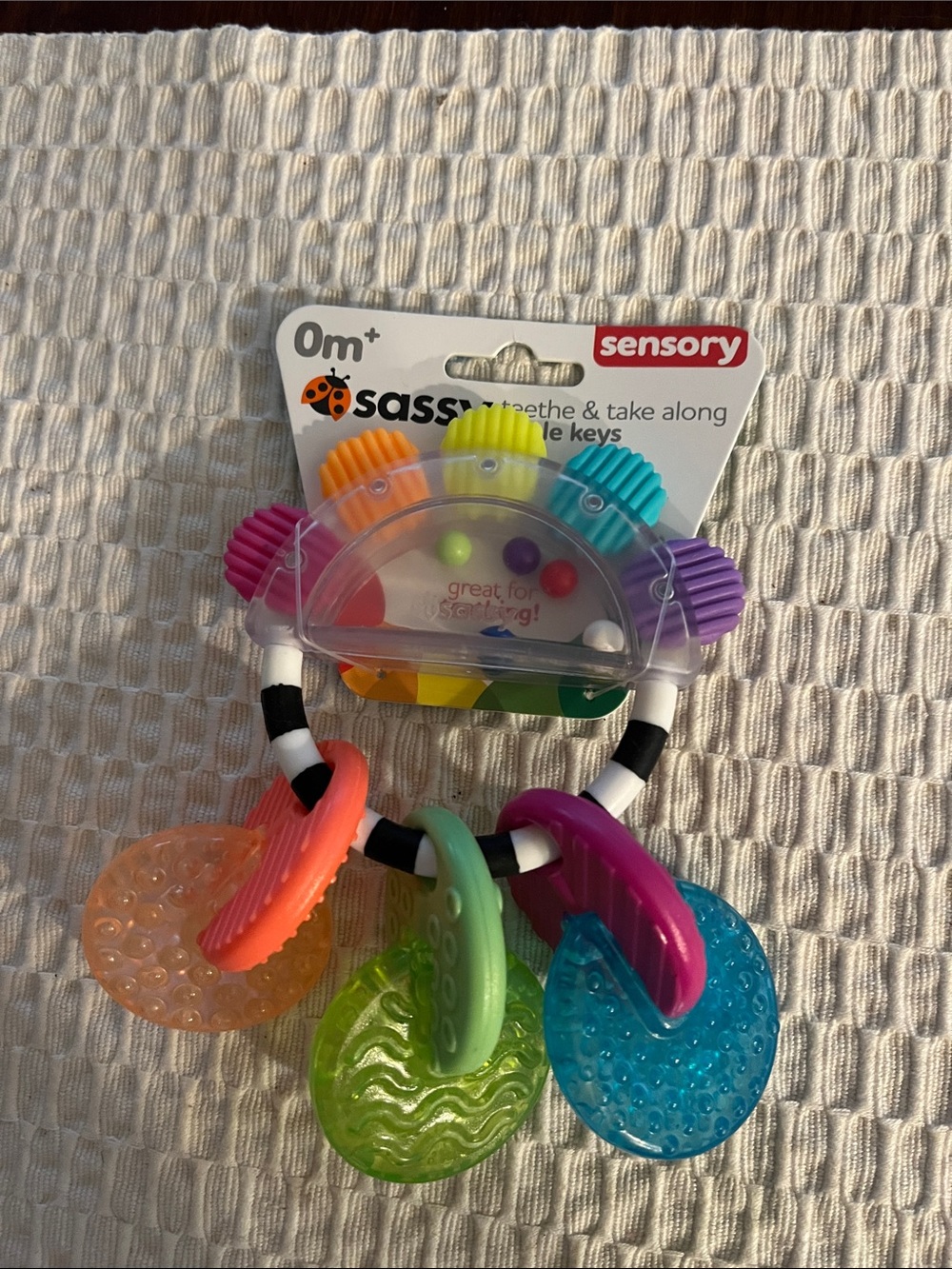 Sassy Sensory Teethe & Take Along Keys - Multi-Color